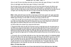 Nghị quyết 8/2009/NQ-HĐND điều chỉnh vốn đầu tư xây dựng cơ bản Bến Tre 2009