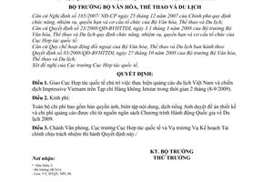 Quyết định 2590/QĐ-BVHTTDL quảng bá du lịch Việt Nam tạp chí JETSTAR