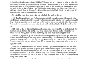 Chỉ thị 12/CT-UBND triển khai thực hiện Luật Thi hành án dân sự Hải Phòng