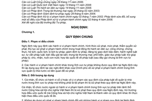 Nghị định 60/2009/NĐ-CP xử phạt vi phạm hành chính trong lĩnh vực tư pháp