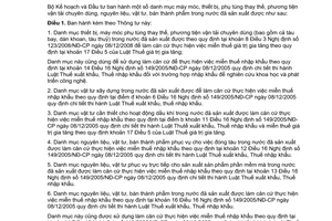 Thông tư 04/2009/TT-BKH hướng dẫn thuế nhập khẩu, giá trị gia tăng