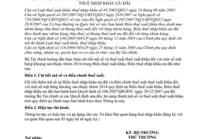 Thông tư 152/2009/TT-BTC mã số điều chỉnh mức thuế suất xuất khẩu mặt hàng nhóm 2614 biểu thuế xuất khẩu ưu đãi