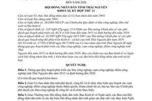 Nghị quyết 12/2009/NQ-HĐND Quy hoạch phát triển các khu công nghiệp