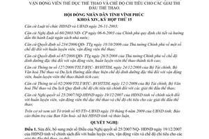 Nghị quyết 05/2009/NQ-HĐND sửa đổi Nghị quyết 25/2007/NQ-HĐND về chính sách đối