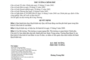 Quyết định 100/2009/QĐ-TTg quy chế hoạt động khu phi thuế quan khu kinh tế cửa khẩu