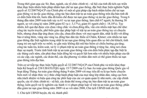 Chỉ thị số 07/2009/CT-UBND công tác đảm bảo trật tự an toàn giao thông