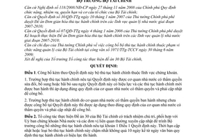 Quyết định 1905/QĐ-BTC công bố bộ thủ tục hành chính thuộc lĩnh vực chứng khoán