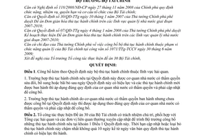 Quyết định 1904/QĐ-BTC công bố bộ thủ tục hành chính thuộc lĩnh vực hải quan