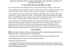 Quyết định 44/2009/QĐ-UBND Cán bộ không chuyên trách xã phường thị trấn