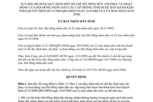 Quyết định 37/2009/QĐ-UBND sửa đổi định mức chi phục vụ hoạt động HĐND Bình Phước