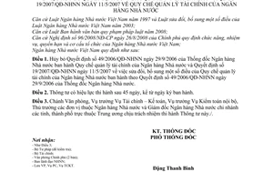 Thông tư 17/2009/TT-NHNN hủy bỏ Quyết định 49/2006/QĐ-NHNN 19/2007/QĐ-NHNN quy chế quản lý tài chính Ngân hàng Nhà nước