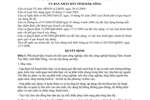 Quyết định 1129/QĐ-UBND phê duyệt Quy hoạch chi tiết cụm công nghiệp