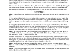 Quyết định 2467/QĐ-UBND công bố bộ thủ tục hành chính