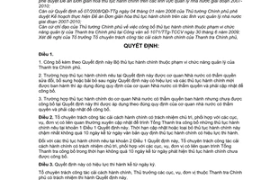 Quyết định 1882/QĐ-TTCP công bố Bộ thủ tục hành chính thuộc quản lý Thanh tra Chính phủ