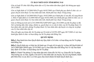 Quyết định số 58/2009/QĐ-UBND tổ chức hoạt động Sở Tư pháp Đồng Nai