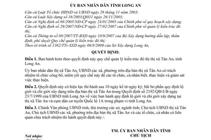Quyết định 45/2009/QĐ-UBND Quy chế quản lý kiến trúc đô thị thị xã Tân An, tỉnh Long An