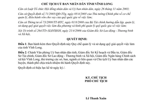 Quyết định số 1882/QĐ-UBND 2009 Quy chế quản lý sử dụng quỹ giải quyết việc làm Vĩnh Long
