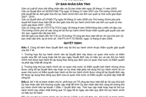 Quyết định 2188/QĐ-UBND công bố bộ thủ tục hành chính