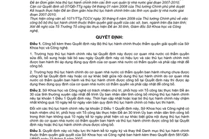 Quyết định 1009/QĐ-UBND công bố Bộ thủ tục hành chính