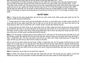 Quyết định 2379/QĐ-UBND công bố bộ thủ tục hành chính