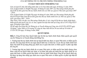 Quyết định 2382/QĐ-UBND công bố bộ thủ tục hành chính