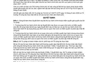 Quyết định 2568/QĐ-UBND năm 2009 công bố thủ tục hành chính