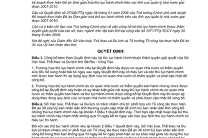 Quyết định 2831/QĐ-UBND công bố bộ thủ tục hành chính