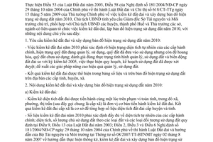 Chỉ thị 28/CT-UBND 2009 xây dưng bản đồ hiện trạng sử dụng đất 2010 Huế