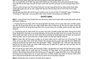 Quyết định 2807/QĐ-UBND công bố bộ thủ tục hành chính