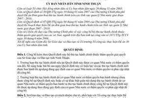 Quyết định 236/QĐ-UBND công bố bộ thủ tục hành chính