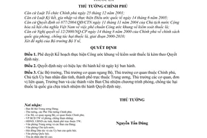 Quyết định 1315/QĐ-TTg phê duyệt kế hoạch thực hiện công ước khung kiểm soát thuốc lá