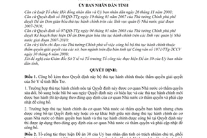 Quyết định 2014/QĐ-UBND  công bố bộ thủ tục hành chính