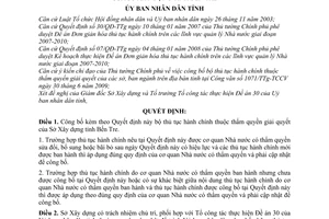 Quyết định 2001/QĐ-UBND công bố bộ thủ tục hành chính