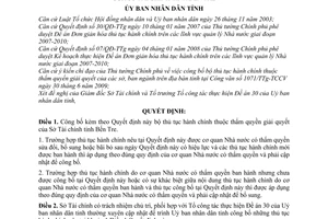 Quyết định 2006/QĐ-UBND công bố bộ thủ tục hành chính