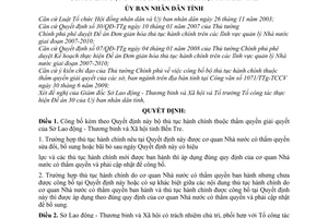 Quyết định 2011/QĐ-UBND công bố bộ thủ tục hành chính