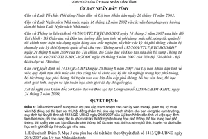 Quyết định 1780/QĐ-UBND 2009 điều chỉnh chi tổ chức thi tốt nghiệp Huế