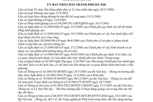 Quyết định 94/2009/QĐ-UBND Quy chế quản lý hoạt động quảng cáo địa bàn thành phố Hà Nội