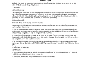 Quyết định 1342/QĐ-TTg phê duyệt kế hoạch định canh, định cư đồng bào thiểu số du canh, du cư đến năm 2012