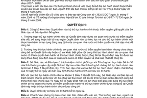 Quyết định 2452/QĐ-UBND công bố bộ thủ tục hành chính