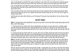 Quyết định 3049/QĐ-UBND công bố bộ thủ tục hành chính