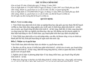 Quyết định 110/2009/QĐ-TTg chức năng, nhiệm vụ, quyền hạn cơ cấu tổ chức Viện chiến lược phát triển thuộc Bộ Kế hoạch Đầu tư