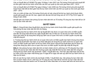 Quyết định 1919/QĐ-UBND công bố bộ thủ tục hành chính