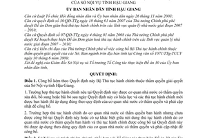 Quyết định 2333/QĐ-UBND công bố Bộ Thủ tục hành chính