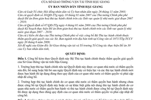 Quyết định 2336/QĐ-UBND công bố Bộ Thủ tục hành chính