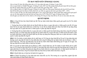 Quyết định 2344/QĐ-UBND công bố Bộ Thủ tục hành chính