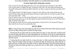 Quyết định 2342/QĐ-UBND công bố Bộ Thủ tục hành chính