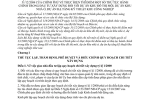 Thông tư liên tịch 30/2009/TTLT-BXD-BKH  quy định chi tiết  NQ 33/2008/NQ-CP thí điểm thủ tục hành chính trong đầu tư xây dựng