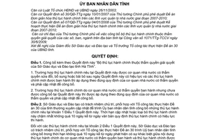 Quyết định 2669/QĐ-UBND công bố Bộ thủ tục hành chính