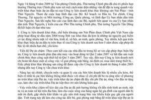 Thông báo 270/TB-VPCP kết luận Thủ tướng Chính phủ Công ty liên doanh khai thác khoáng sản Núi Pháo tỉnh Thái Nguyên