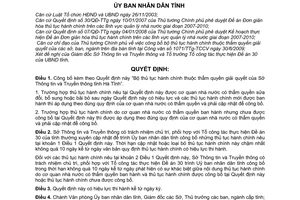 Quyết định 2673/QĐ-UBND công bố Bộ thủ tục hành chính